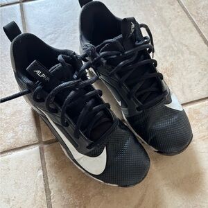 Alpha Black and White Football Cleats